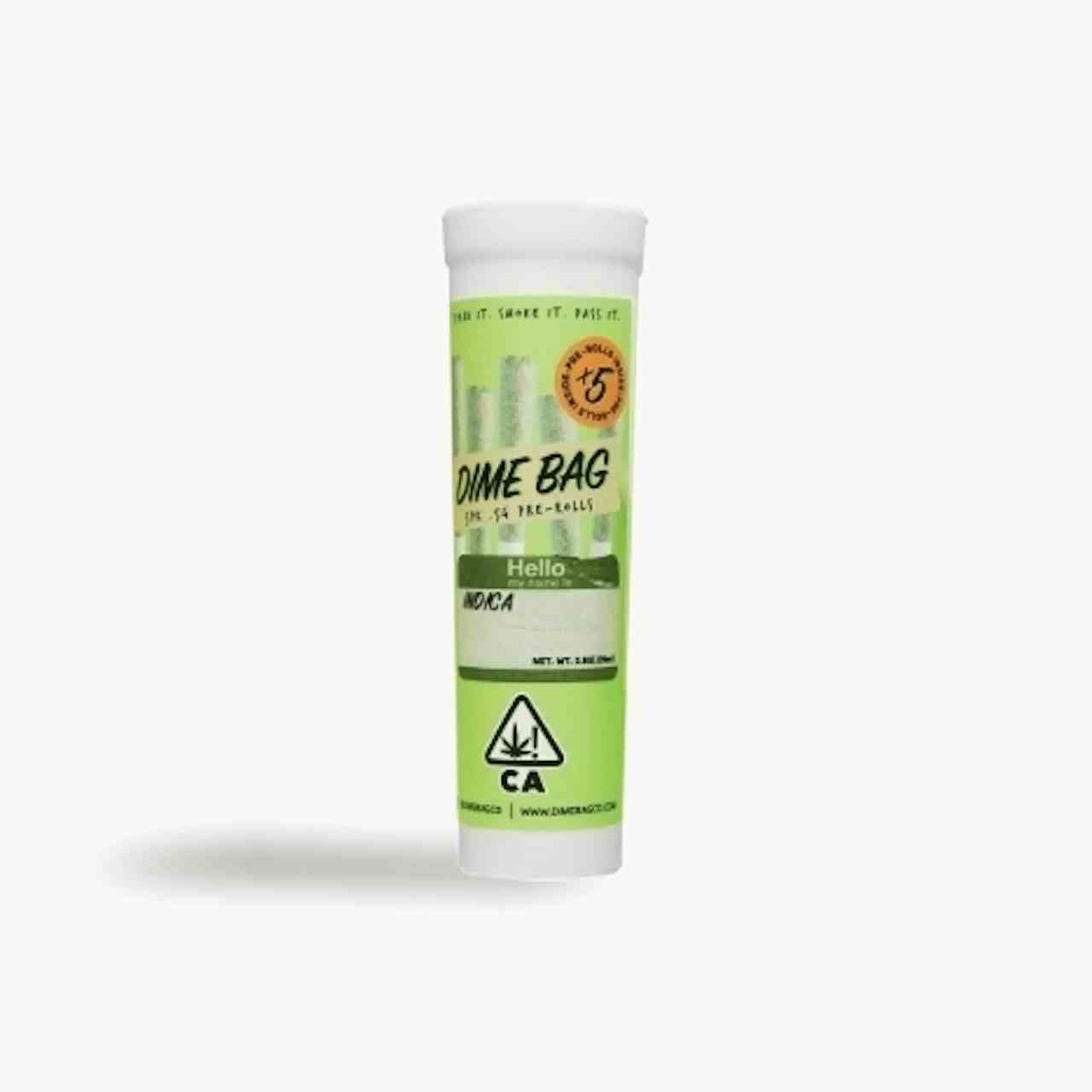 Dime Bag | High Octane Indica 5pk Pre-rolls (2.5g)