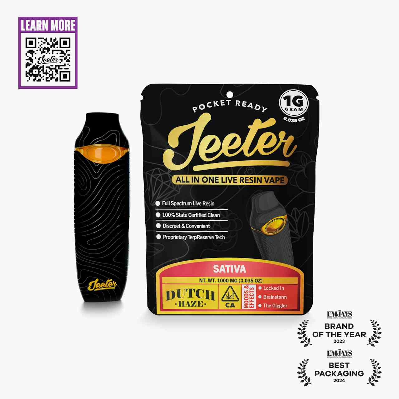 Jeeter All In One Live Resin Vape - Dutch Haze