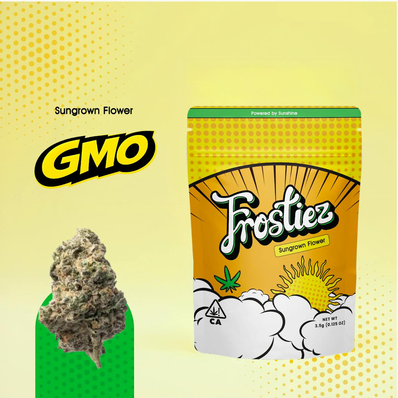 GMO SunGrown Flower - 3.5g - Hybrid - New Drop